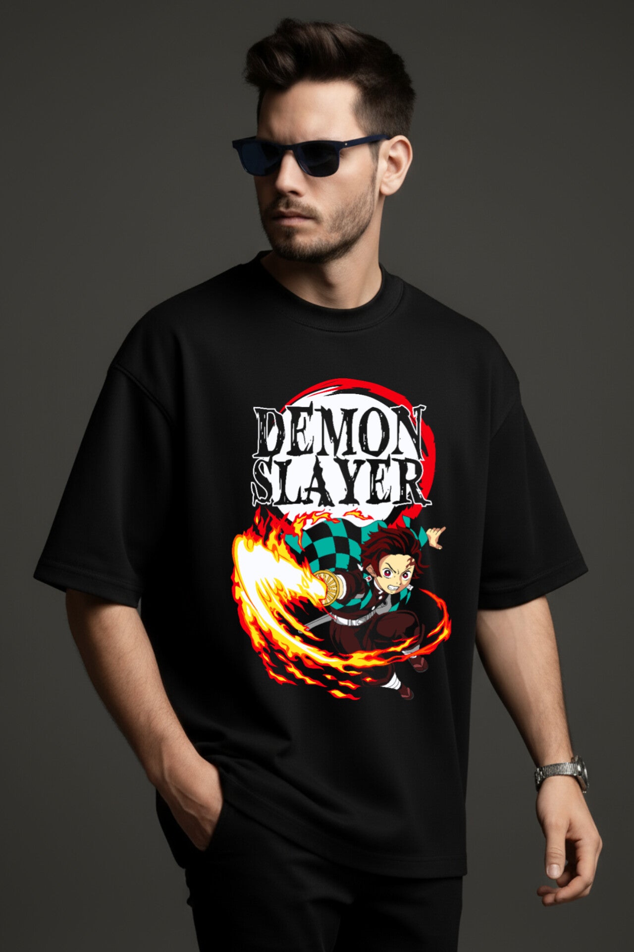"Demons Slayer" Down shoulder Tees