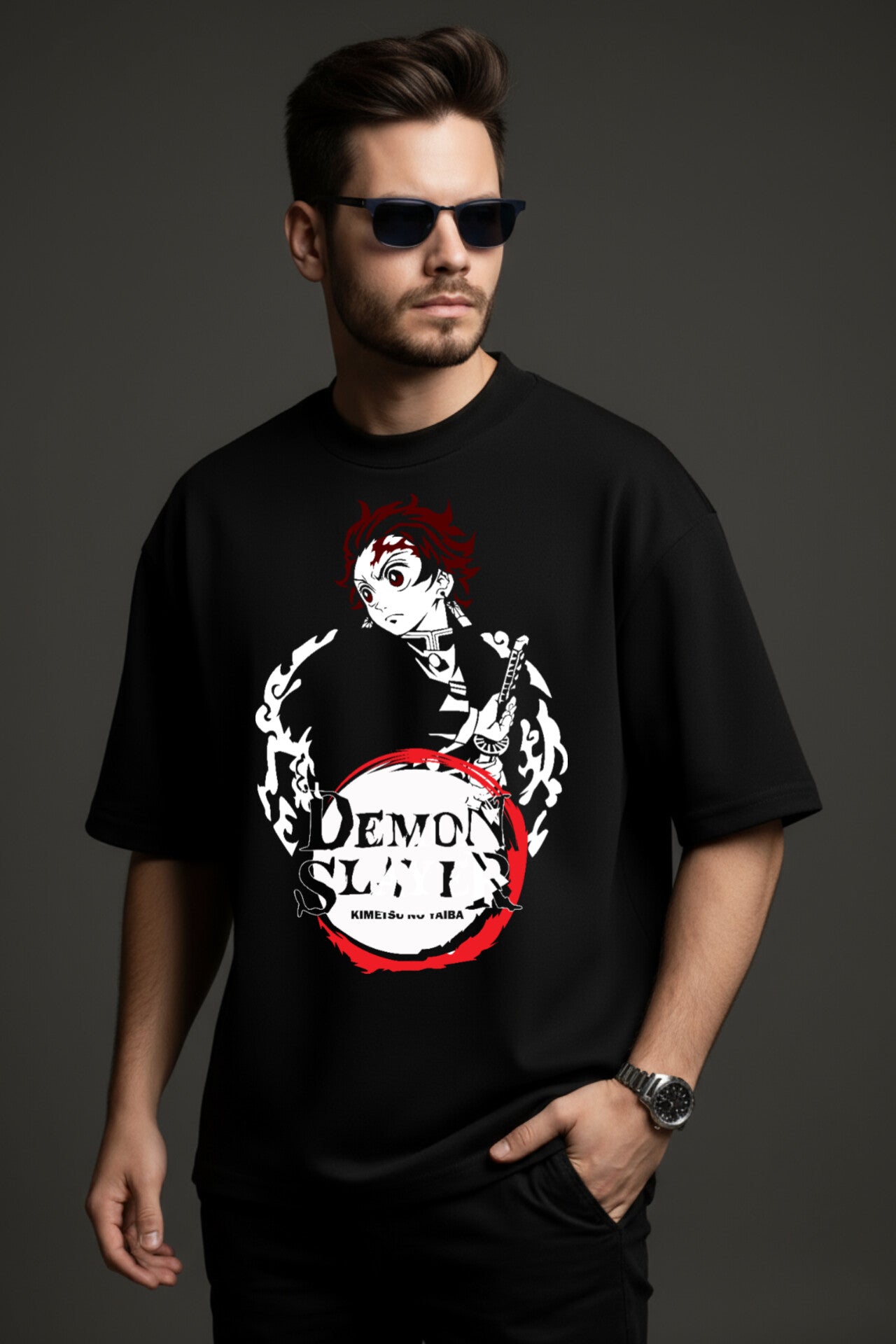 "Demons Slayer" Down shoulder Tees