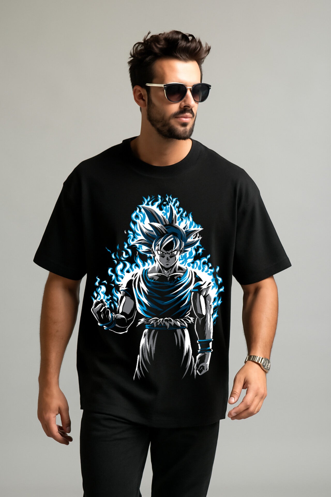 "Dragon Ball" Down shoulder Tees