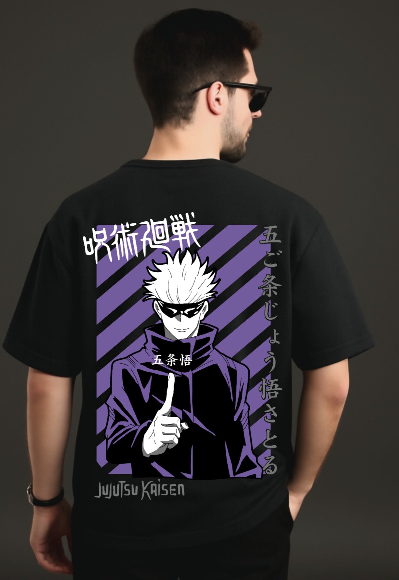 "JJK" Down shoulder Tees
