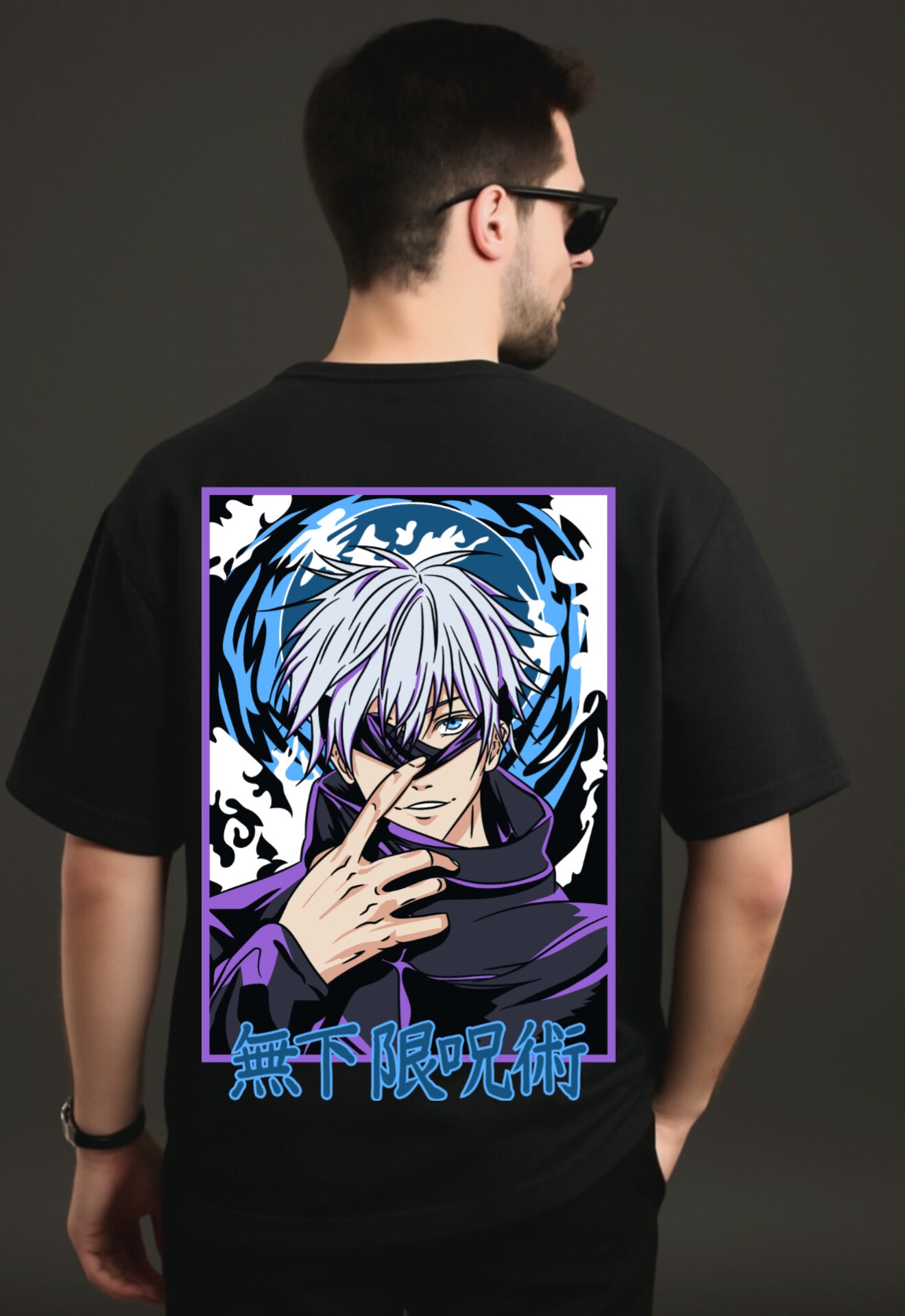 "JJK" Down shoulder Tees