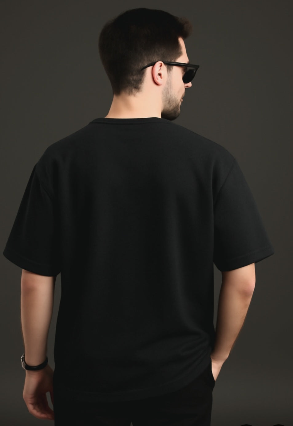 "Belive" black Oversized t-shirt
