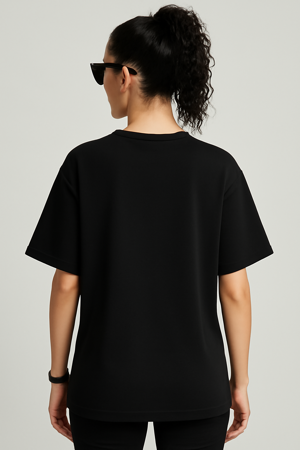 "PEACE" White Down shoulder Tees