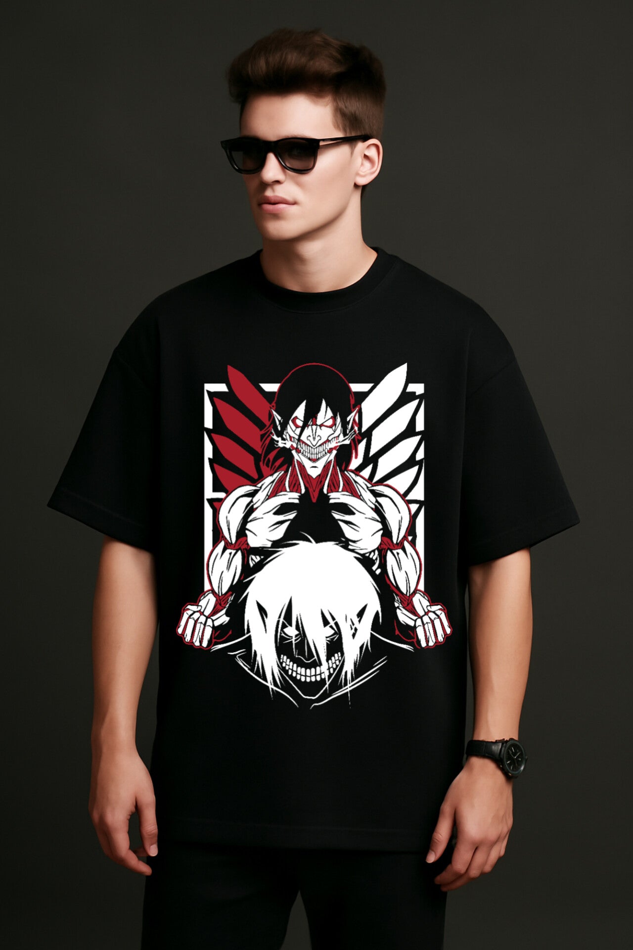 "Titan" Down shoulder Tees