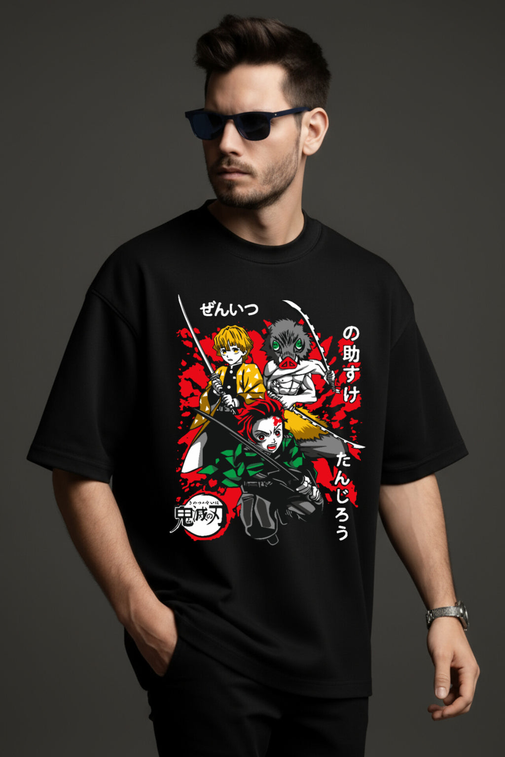 "Demons Slayer" Down shoulder Tees
