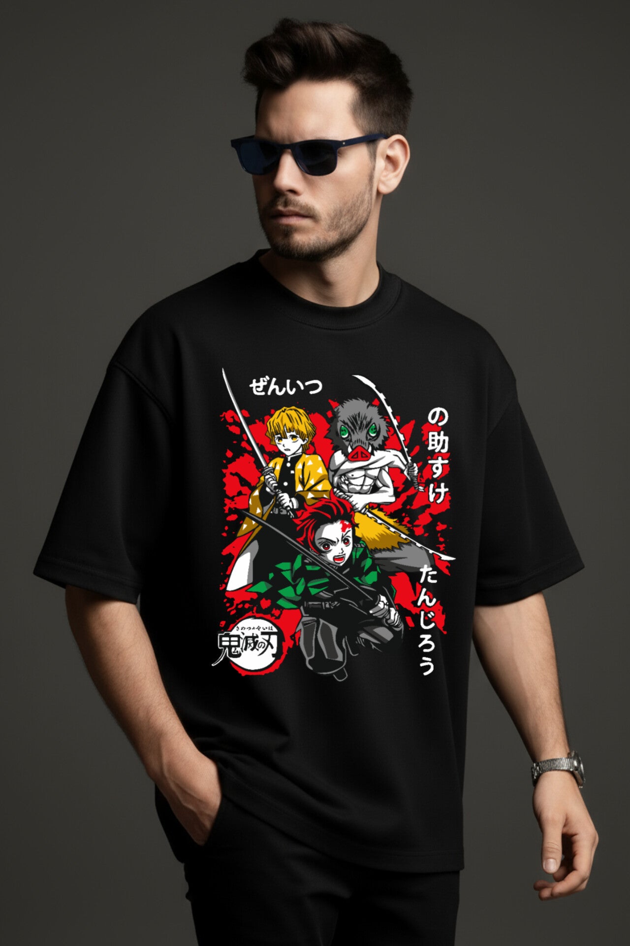"Demons Slayer" Down shoulder Tees