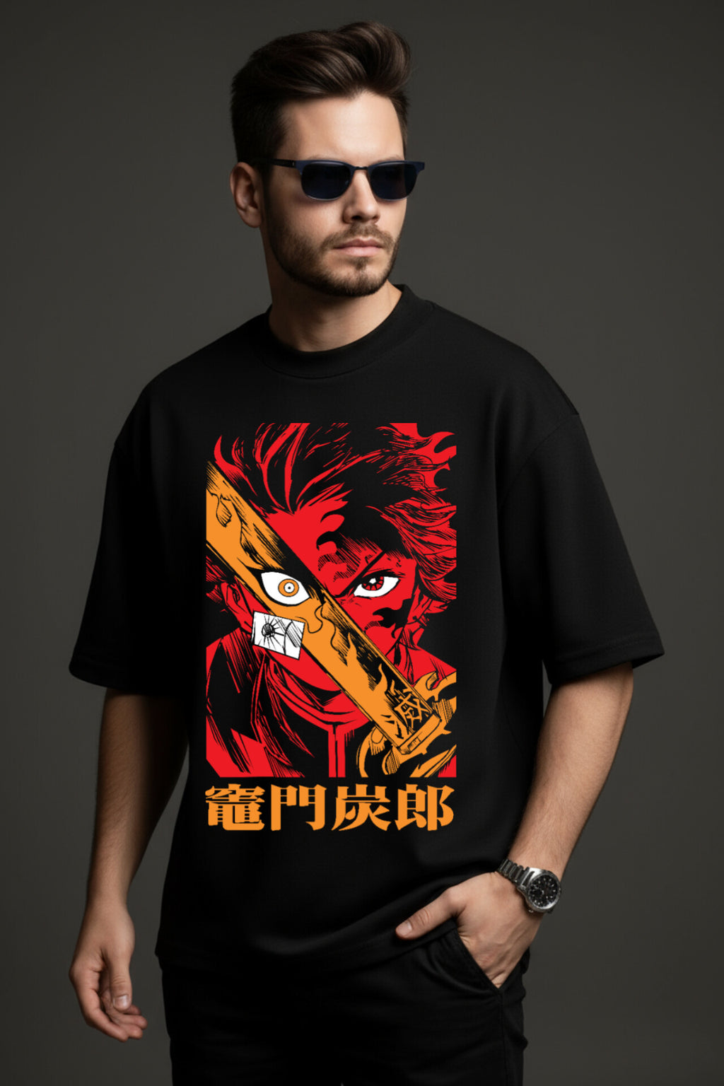 "Demons Slayer" Down shoulder Tees