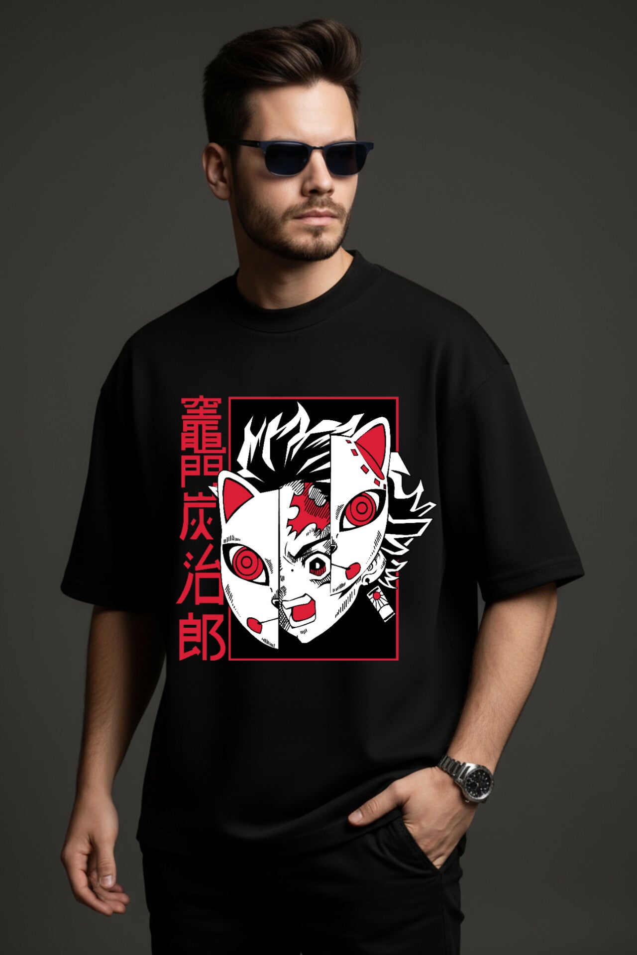 "Demons Slayer" Down shoulder Tees