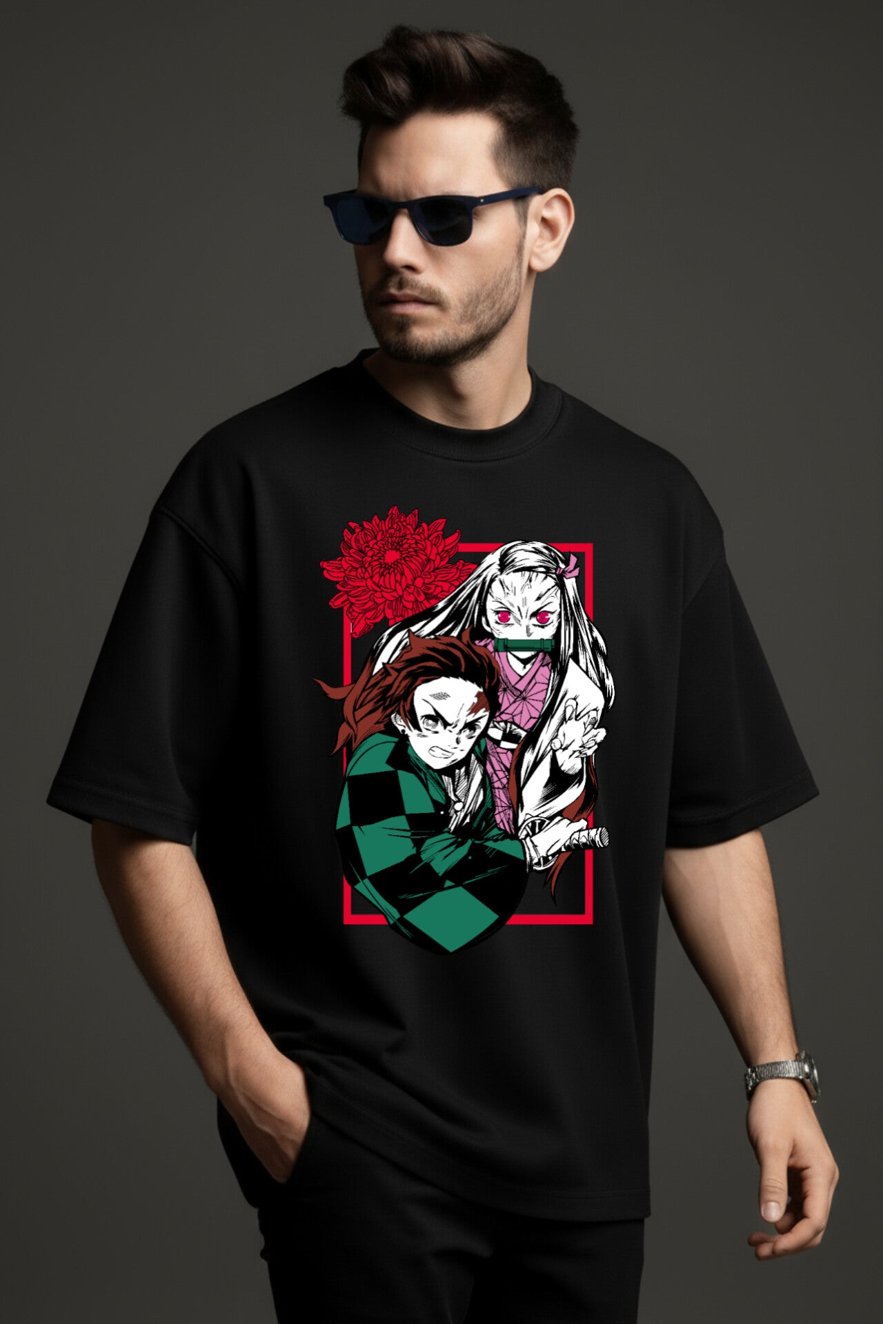 "Demons Slayer" Down shoulder Tees