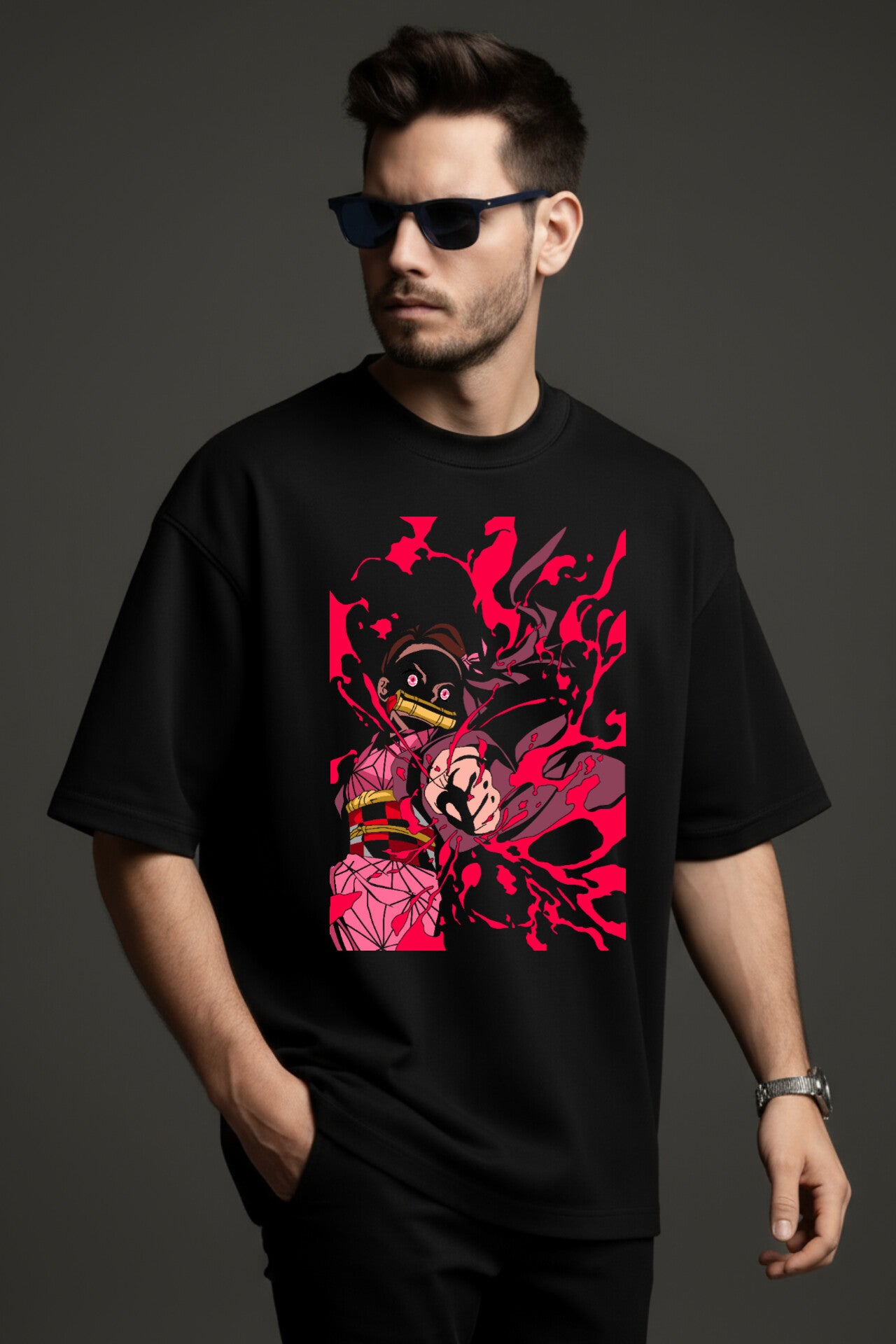"Demons Slayer" Down shoulder Tees