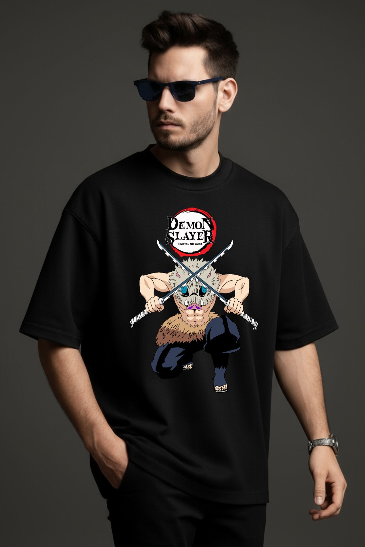 "Demons Slayer" Down shoulder Tees