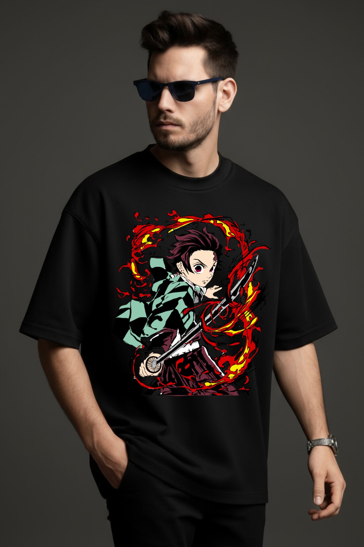 "Demons Slayer" Down shoulder Tees