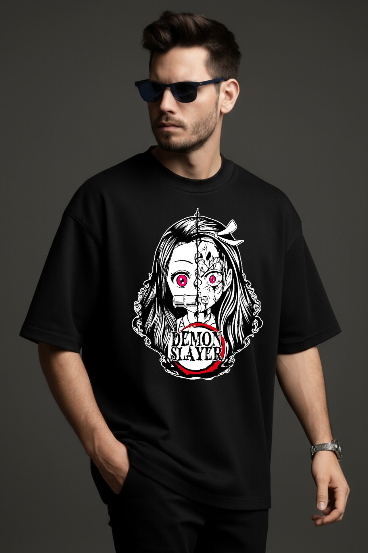 "Demons Slayer" Down shoulder Tees
