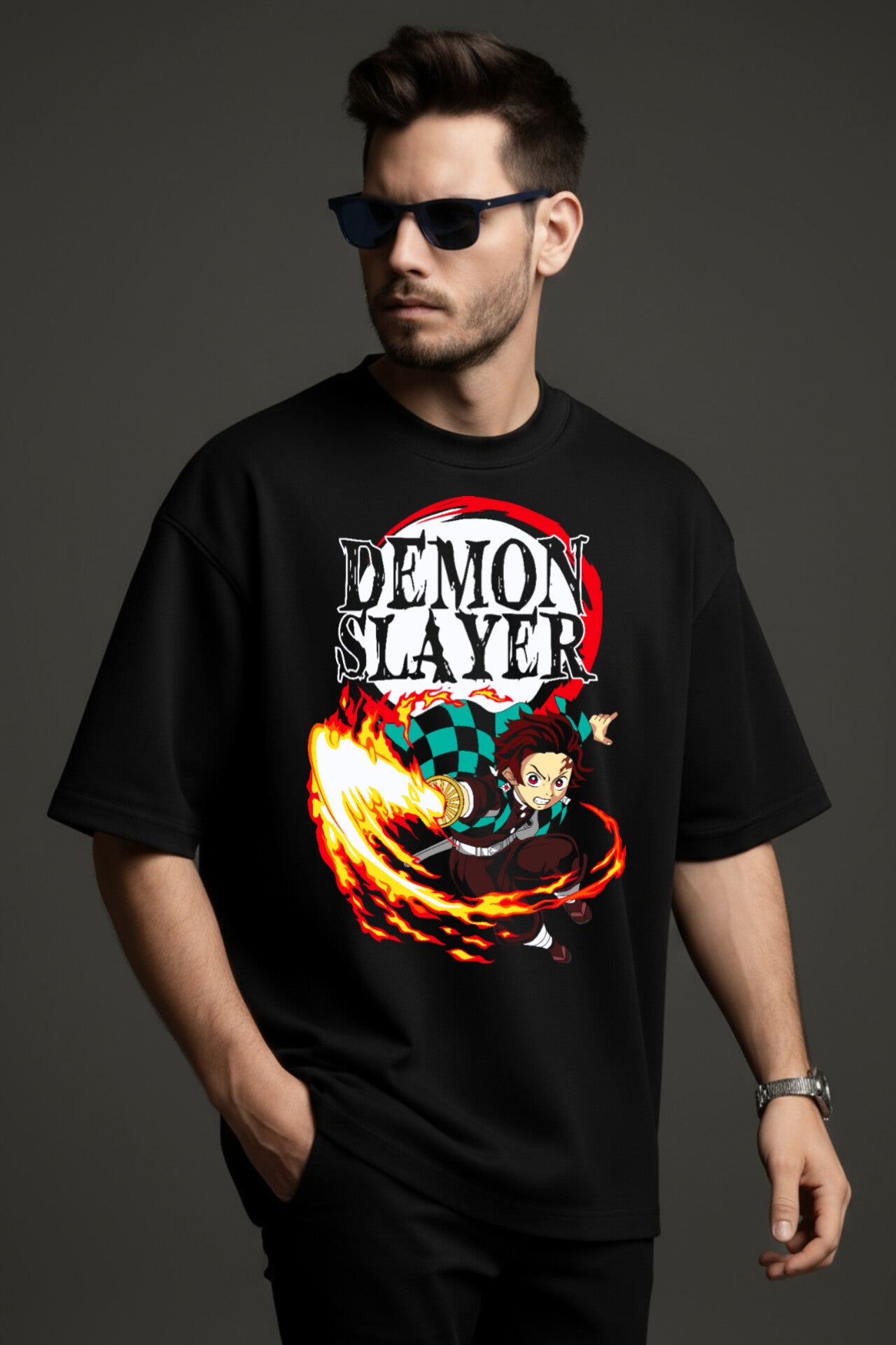 "Demons Slayer" Down shoulder Tees