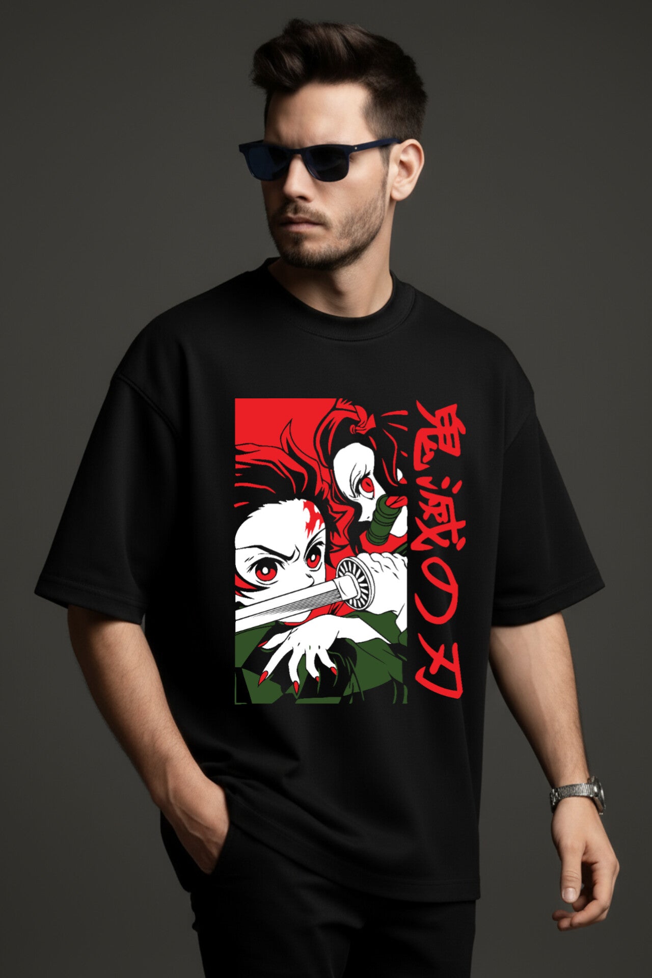 "Demons Slayer" Down shoulder Tees