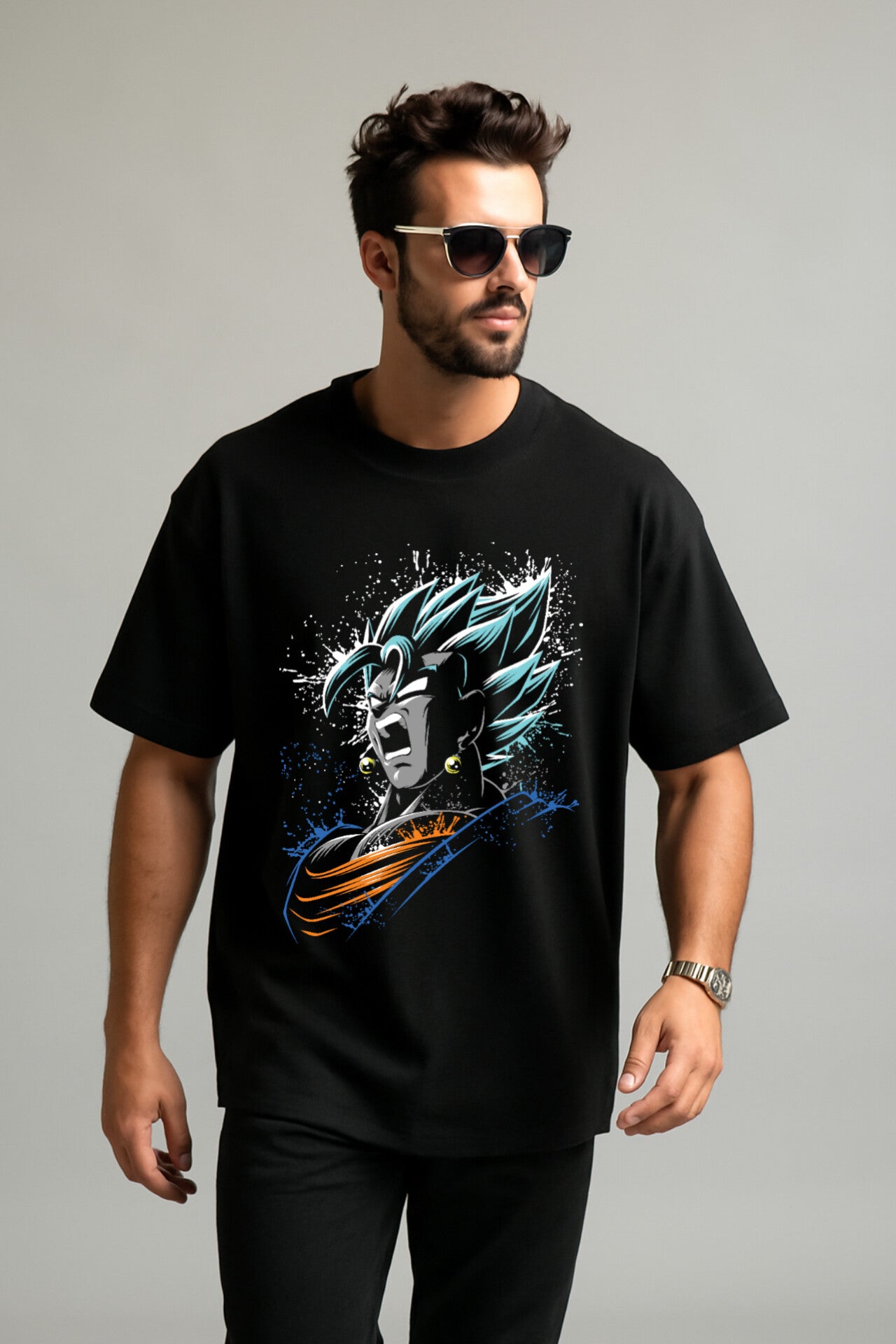 "Dragon Ball" Down shoulder Tees