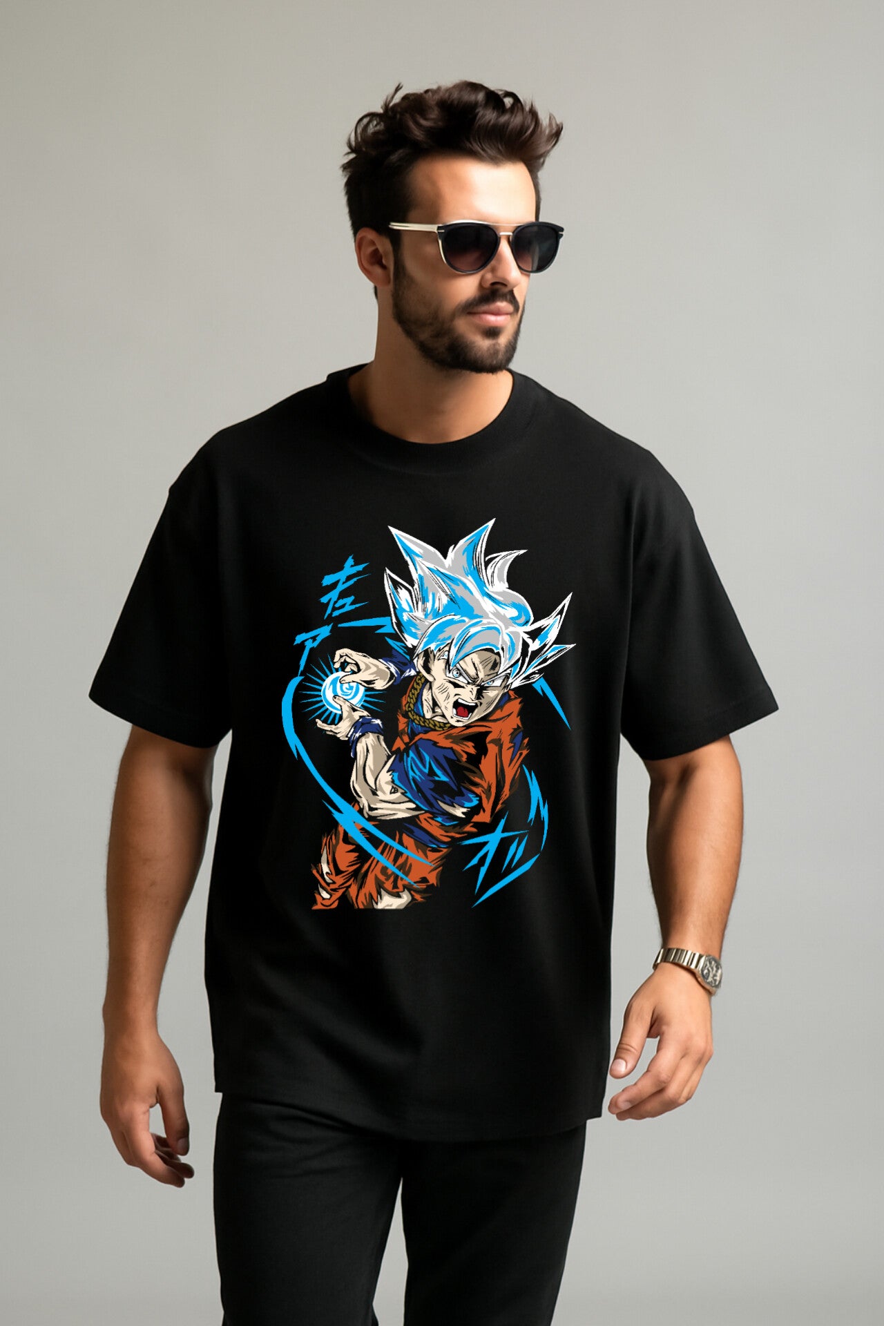 "Dragon Ball" Down shoulder Tees