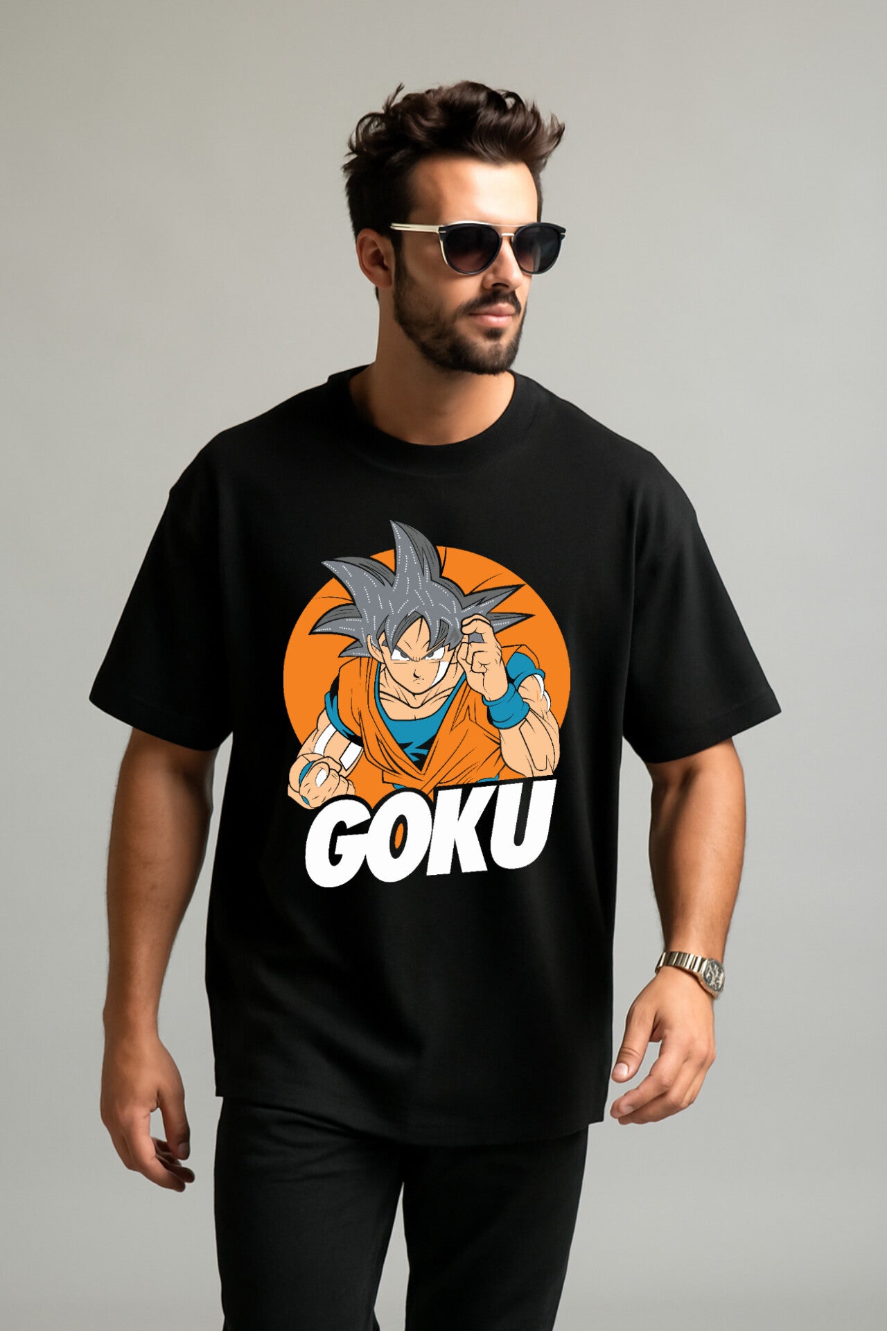 "Dragon Ball" Down shoulder Tees