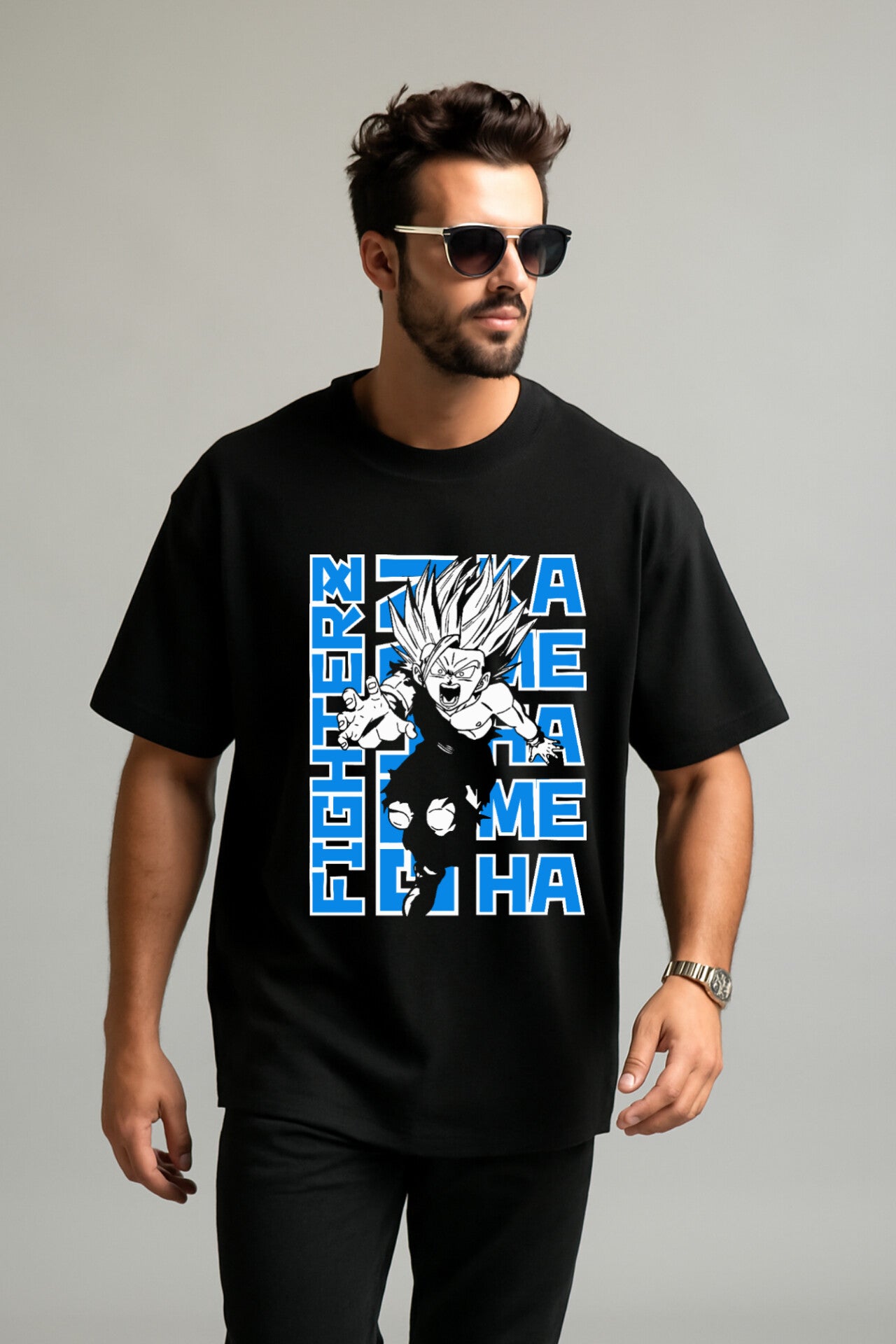 "Dragon Ball" Down shoulder Tees