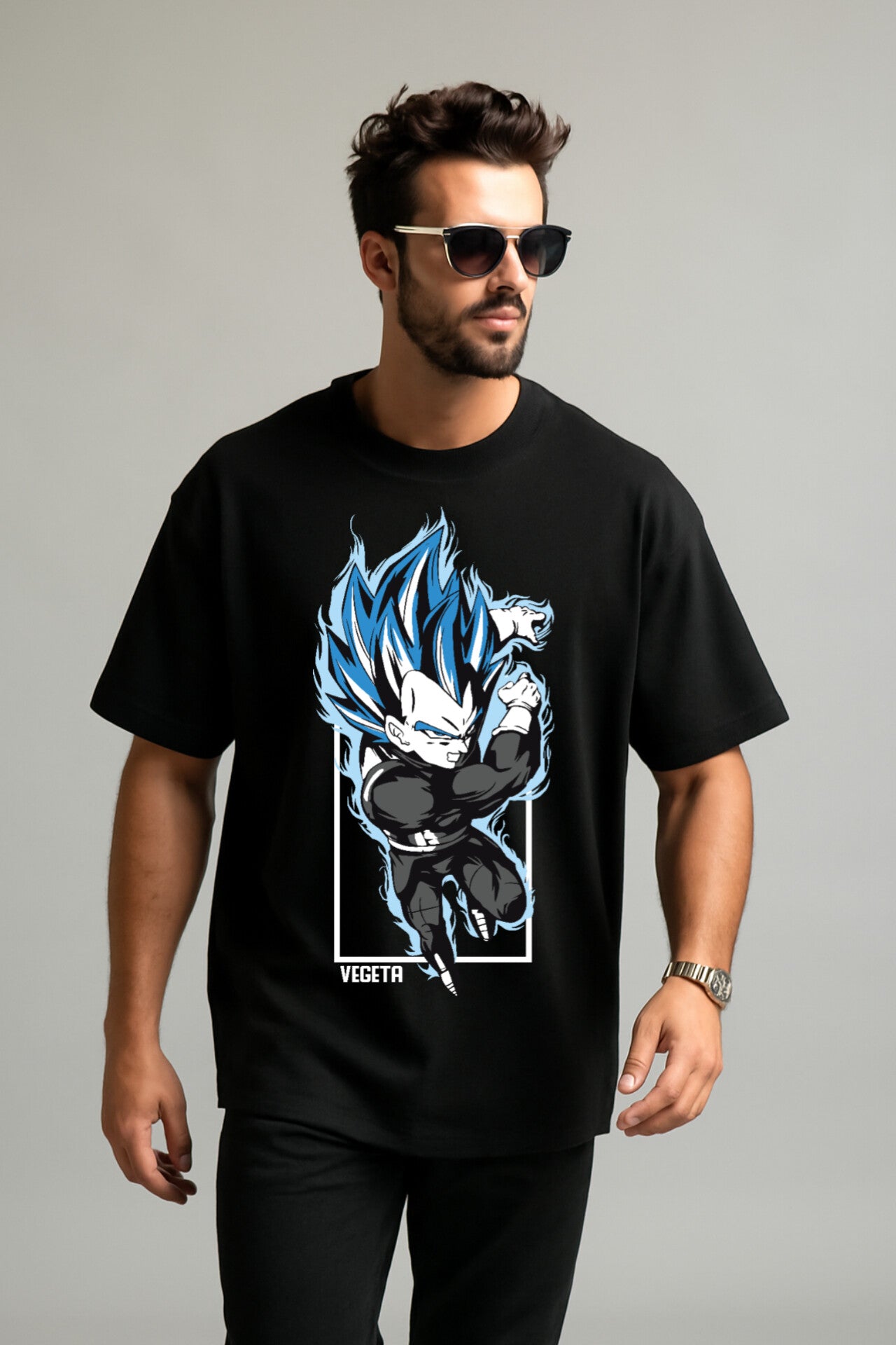 "Dragon Ball" Down shoulder Tees