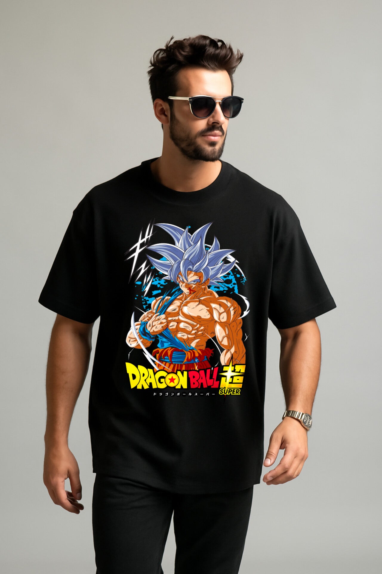 "Dragon Ball" Down shoulder Tees