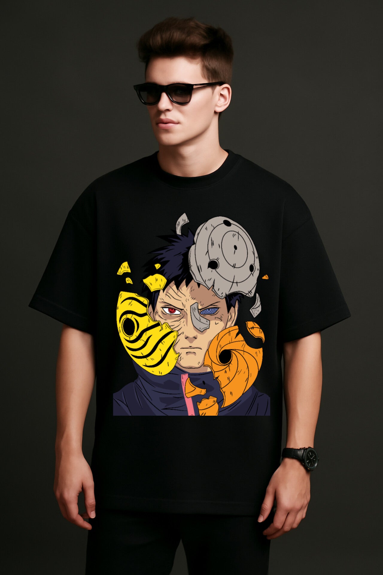 "Naruto" Down shoulder Tees