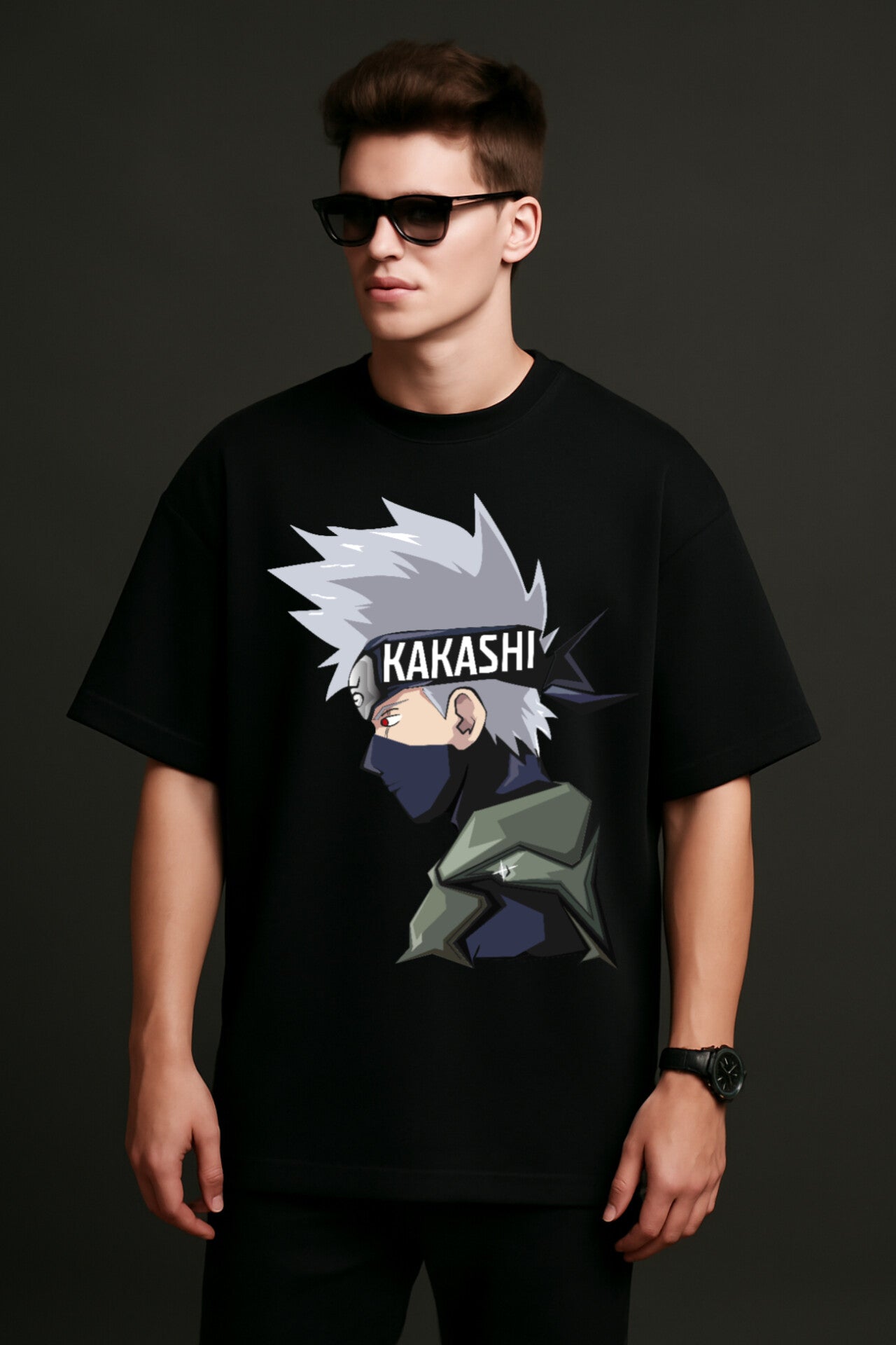 "Naruto" Down shoulder Tees
