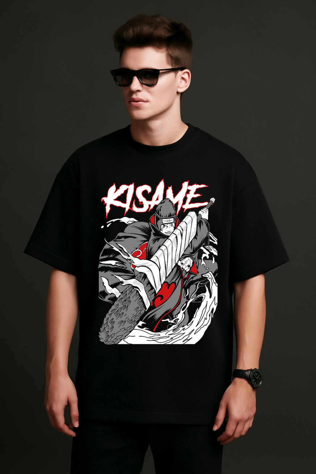 "Naruto" Down shoulder Tees