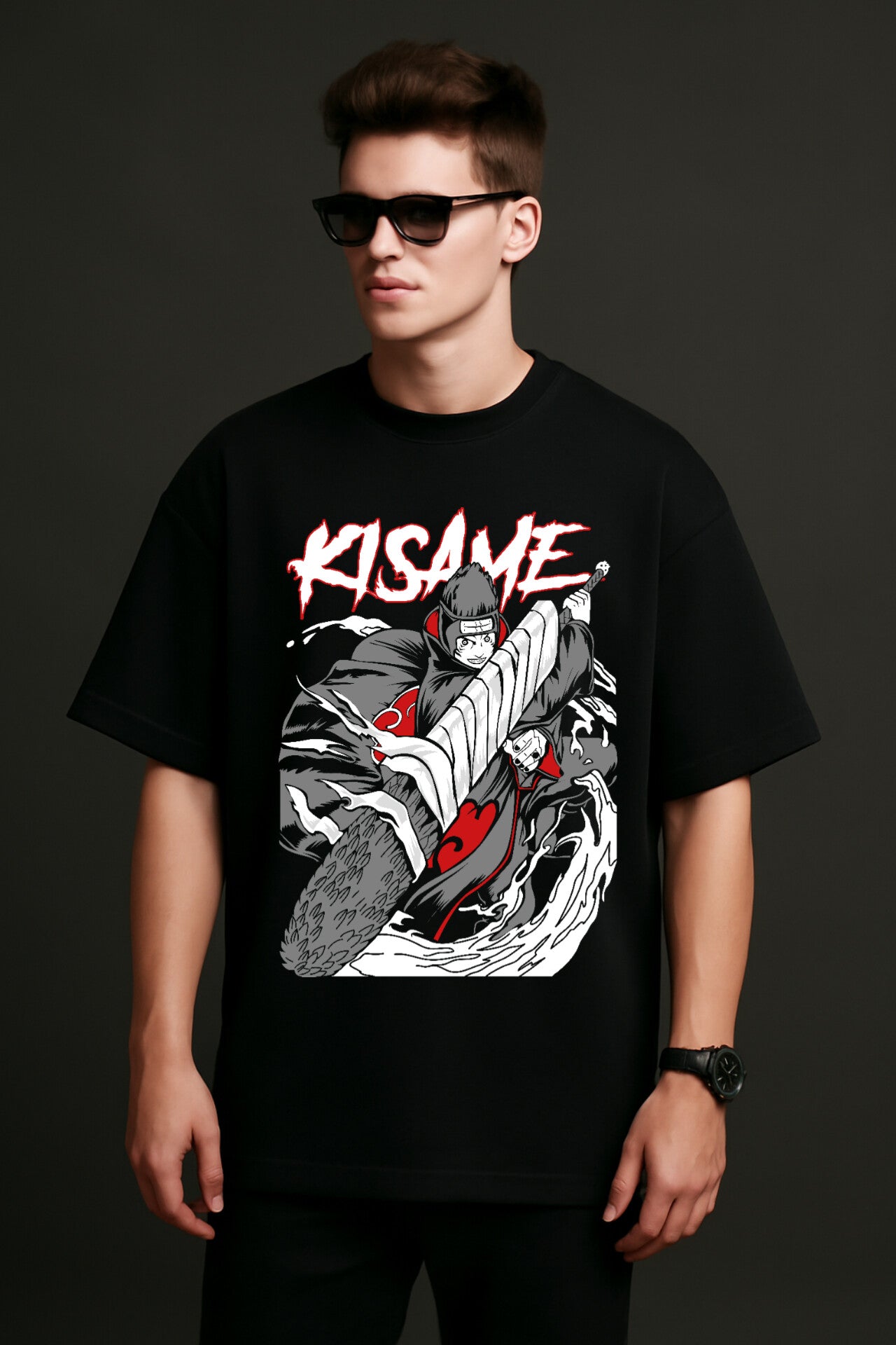 "Naruto" Down shoulder Tees
