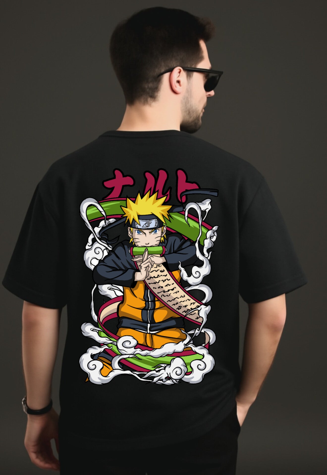 "JJK" Down shoulder Tees