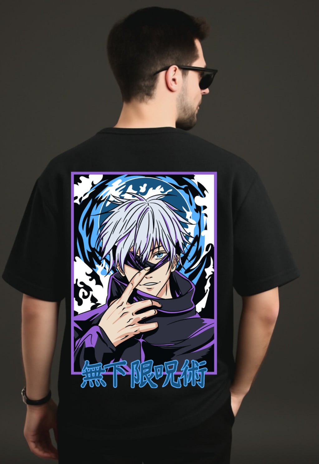 "JJK" Down shoulder Tees