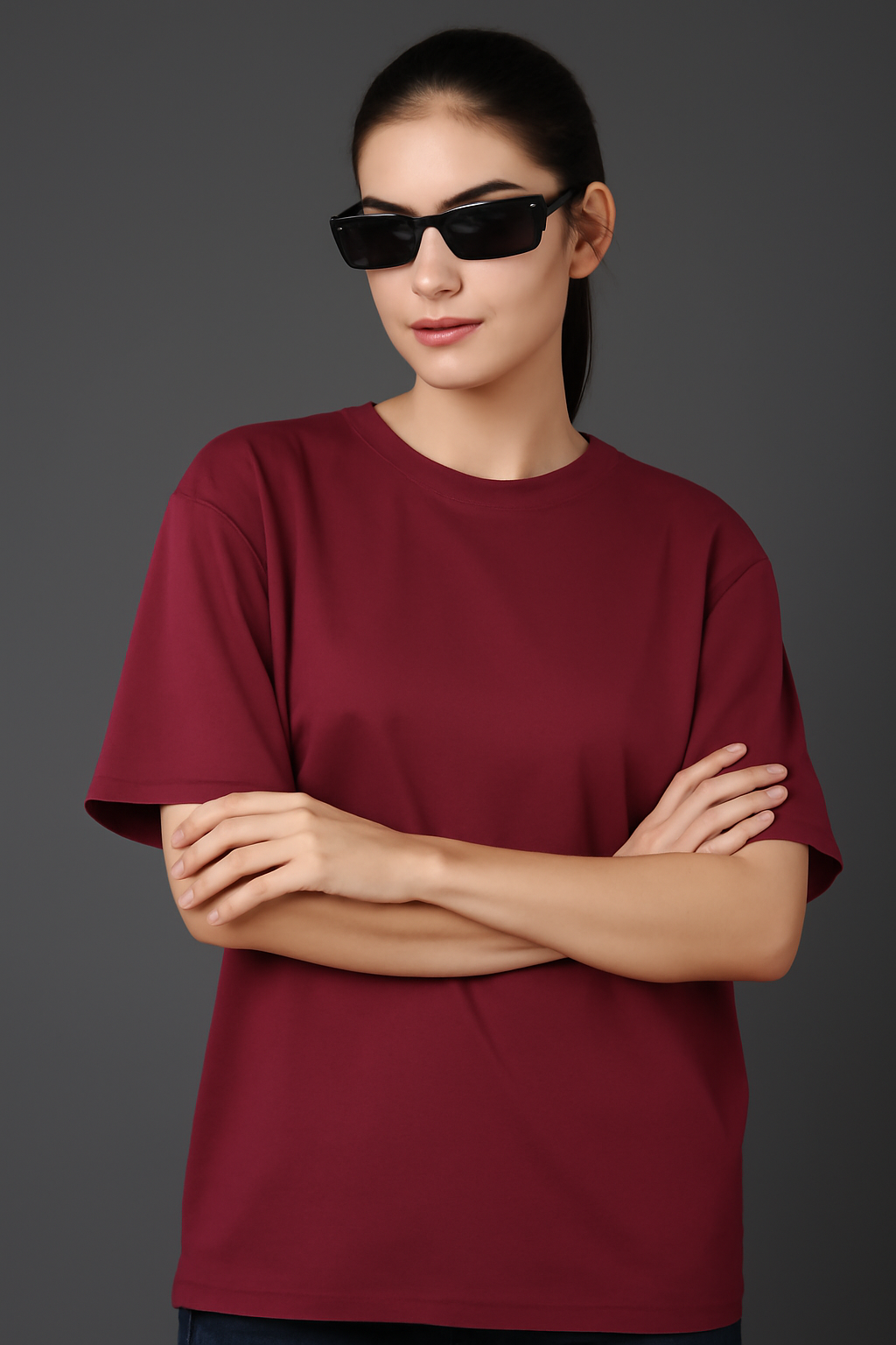 "Beautiful" White Down shoulder Tees