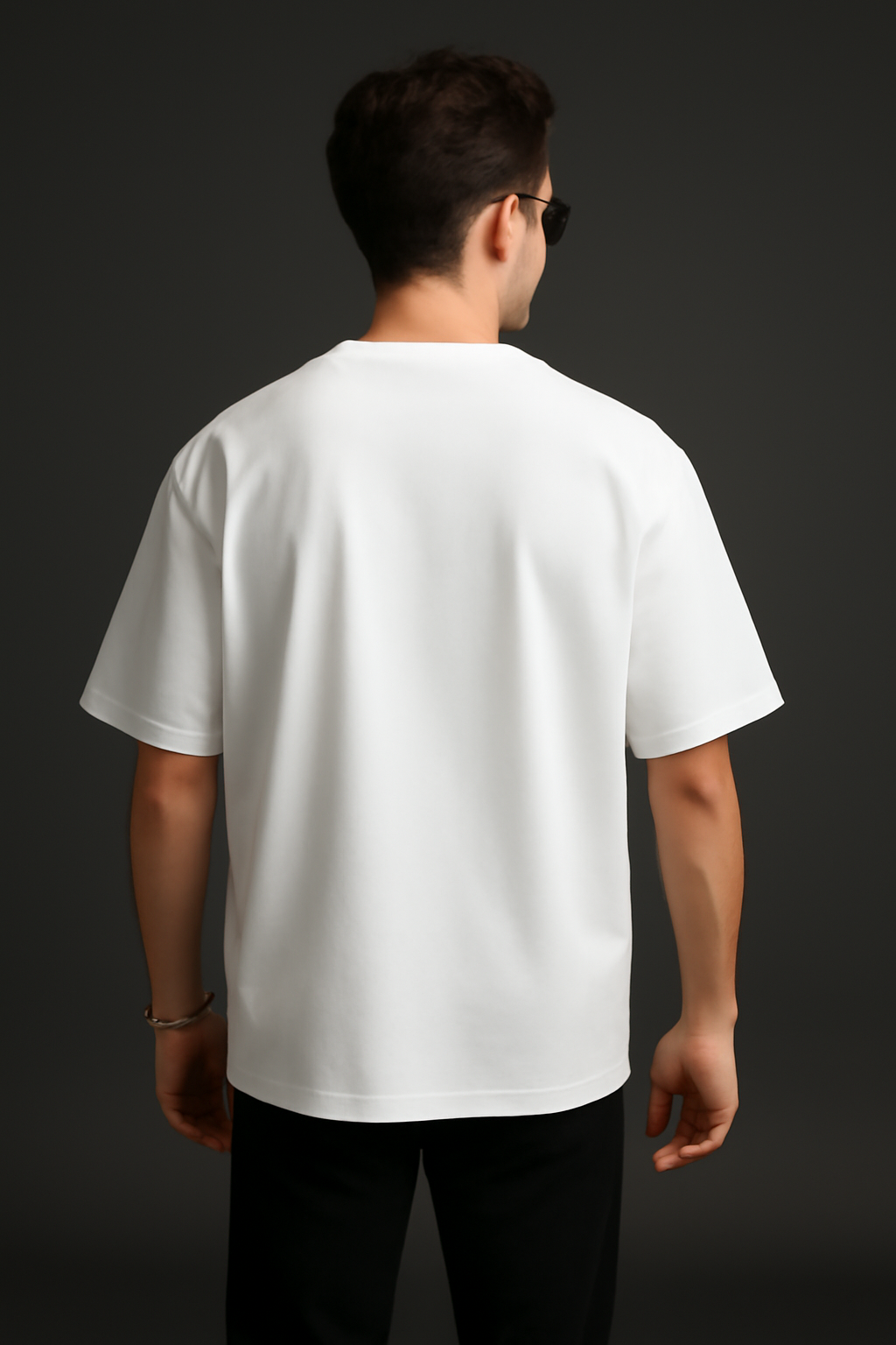 "Do what makes you happy" white Oversized t-shirt