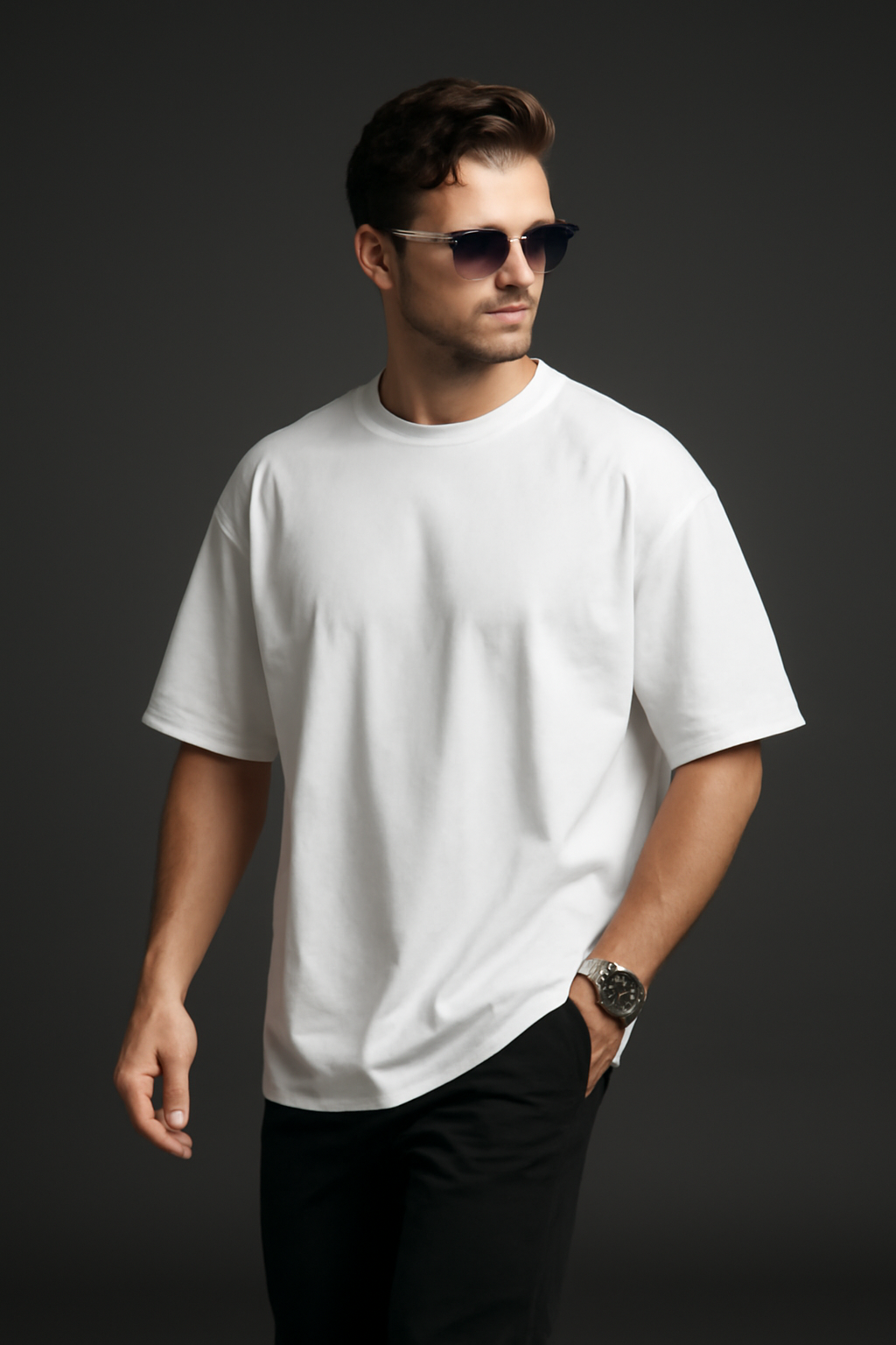 "Sacrifice" White Oversized t-shirt