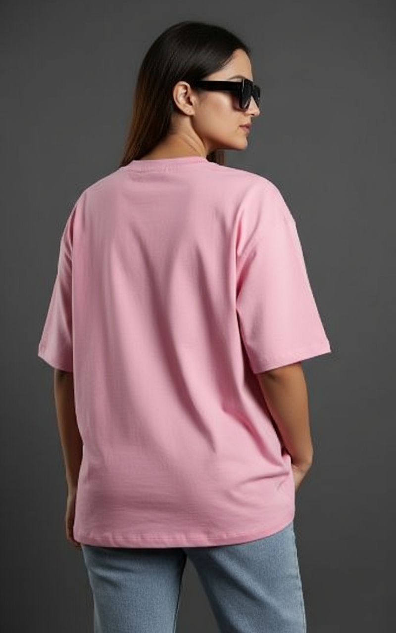 "Be You" Pink Down shoulder Tees
