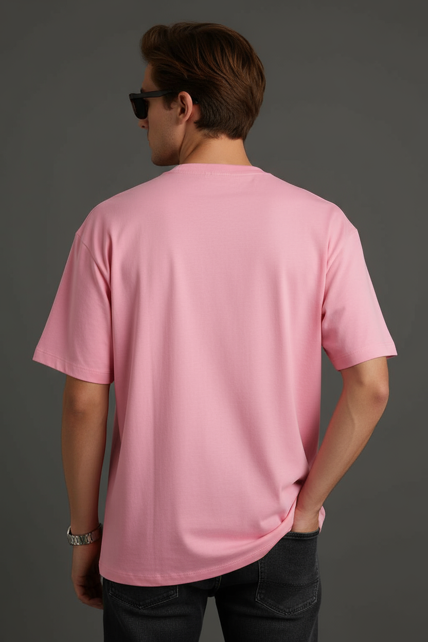 "Reality" Pink Down Shoulder Tees