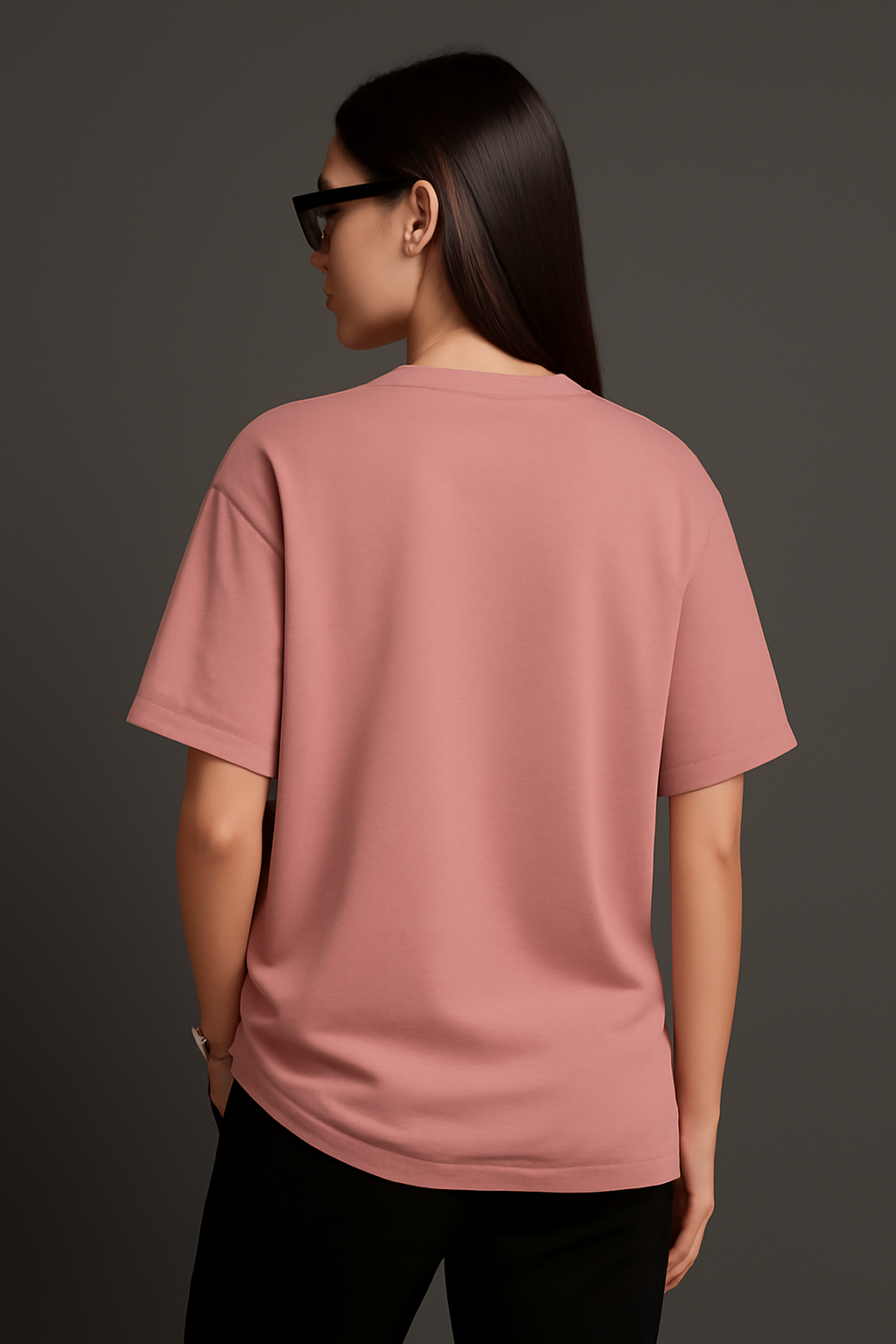 "Love" Pink Down shoulder Tees