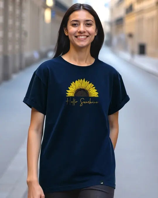 Women's Black oversized T'shirt