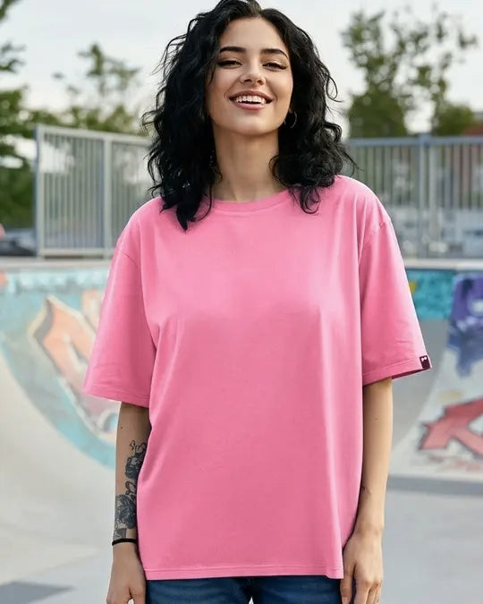 Women's Pink oversized  T'shirt
