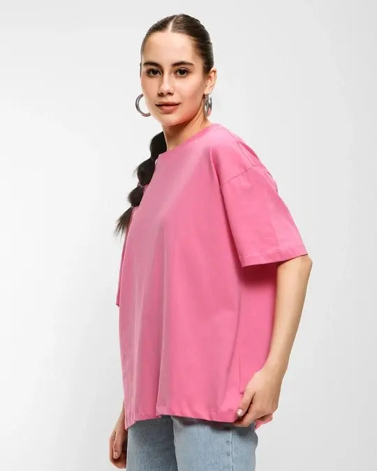 Women's Pink oversized  T'shirt