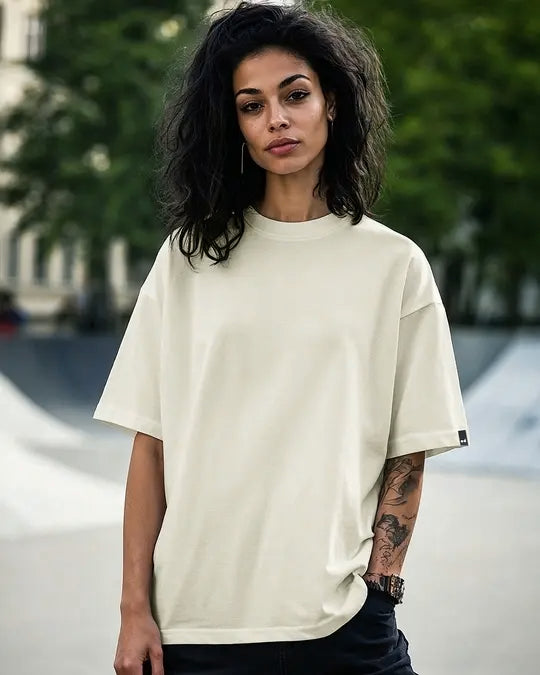 Women's White Oversized T'shirt